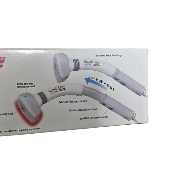 Panasonic Reach Easy EV247 Panabrator Massager Extendible W/ Heat Variable Speed - Picture 12 of 13